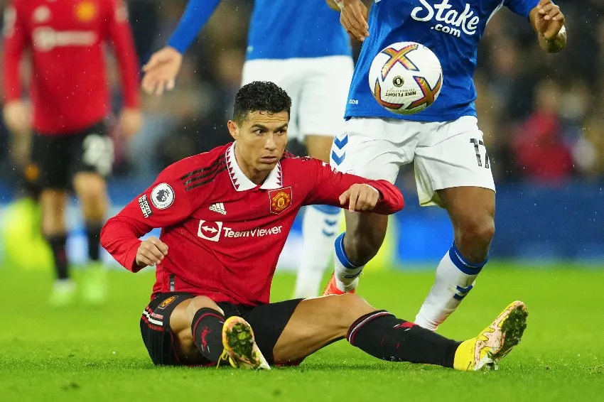 AP Cristiano Ronaldo en un partido del Manchester United