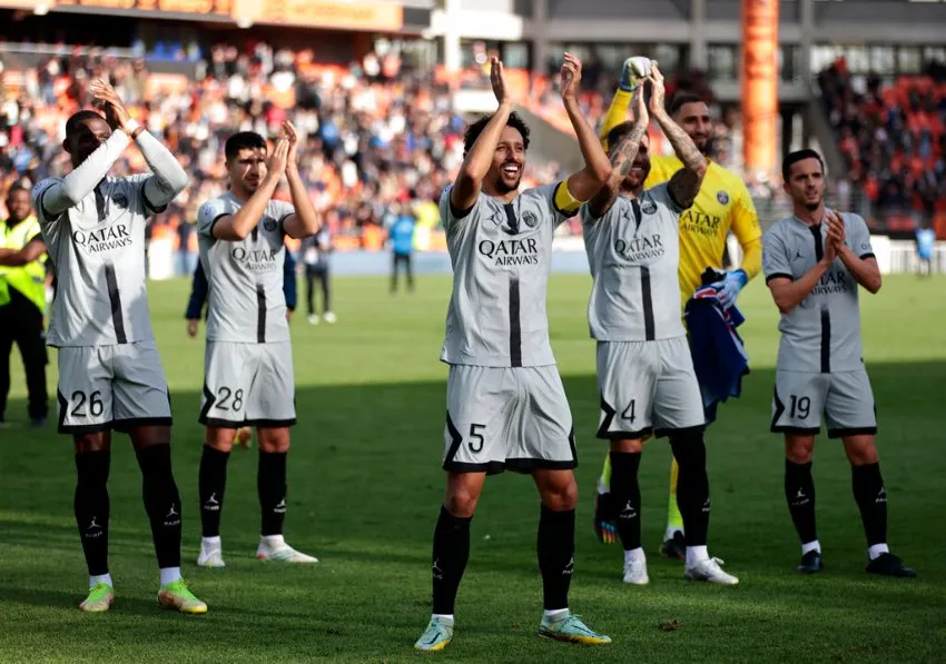 AP PSG en celebración de gol