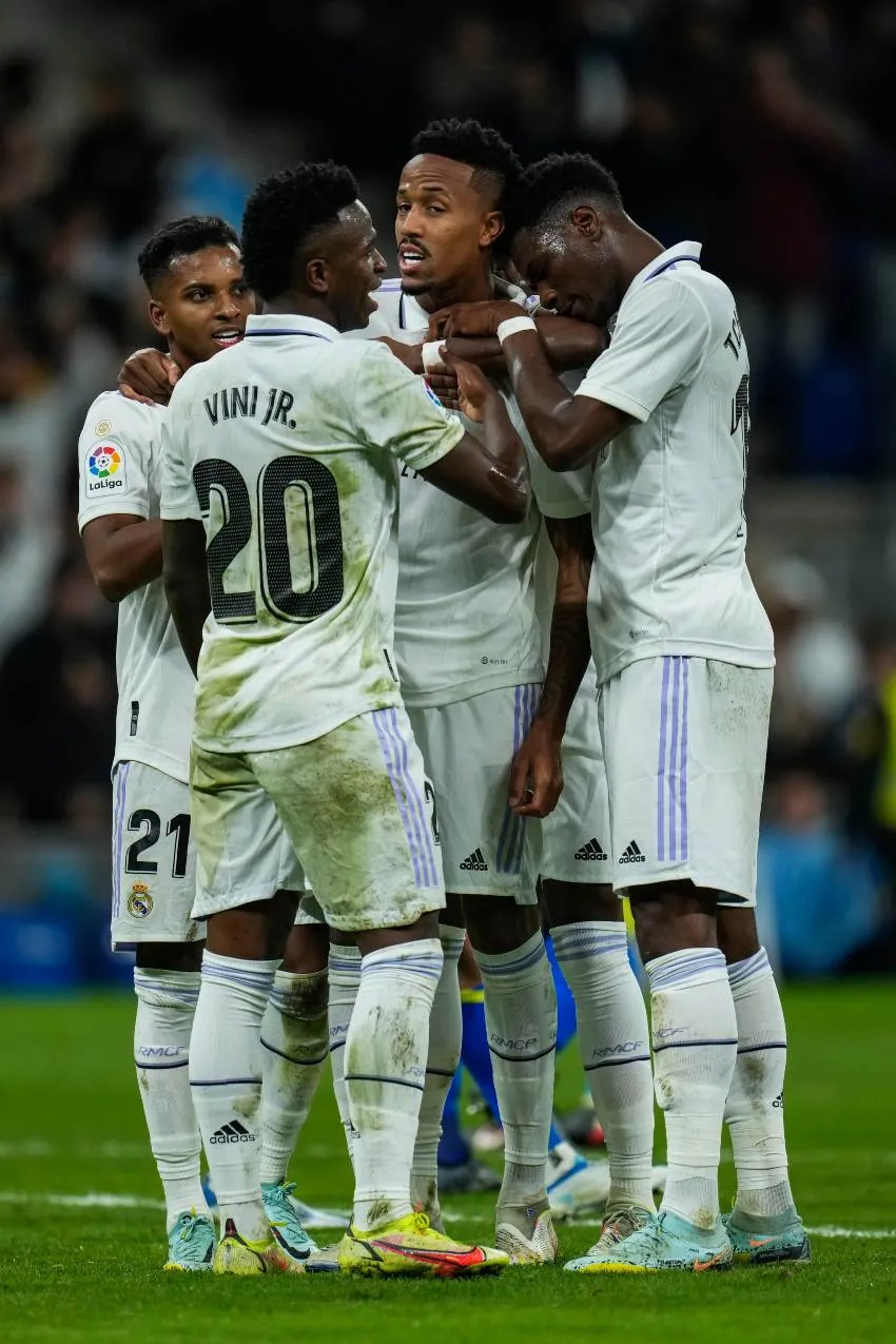 AP Militão en celebración de gol