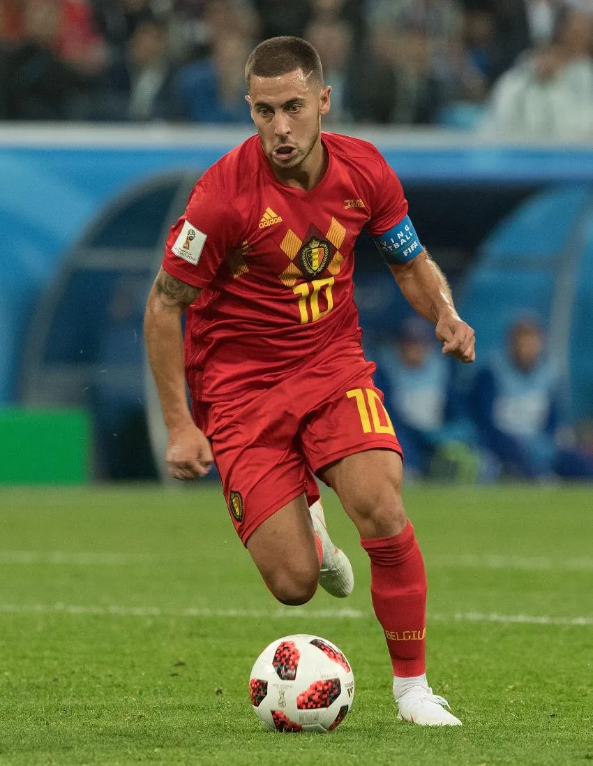 AP Eden Hazard en un juego de Bélgica