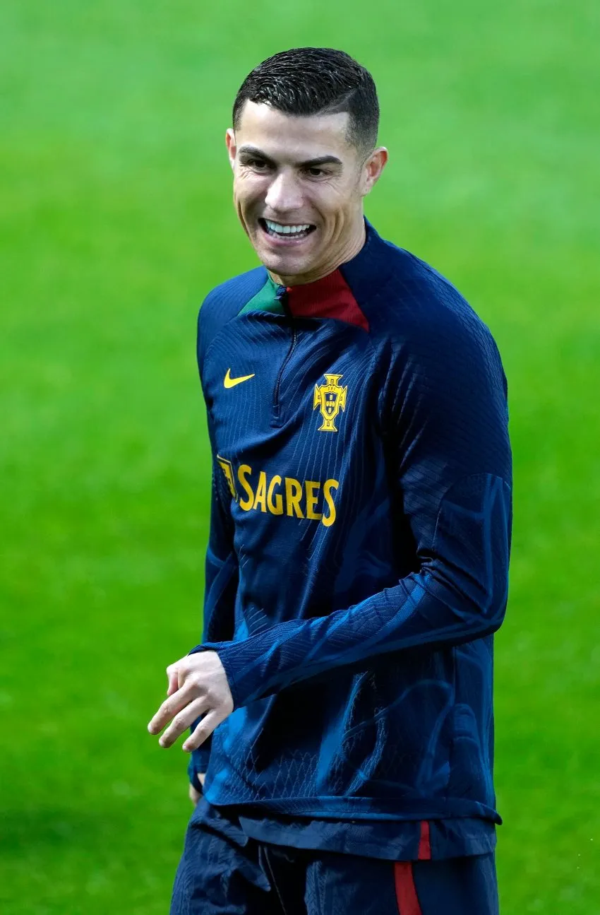 AP Cristiano Ronaldo en entrenamiento con Portugal