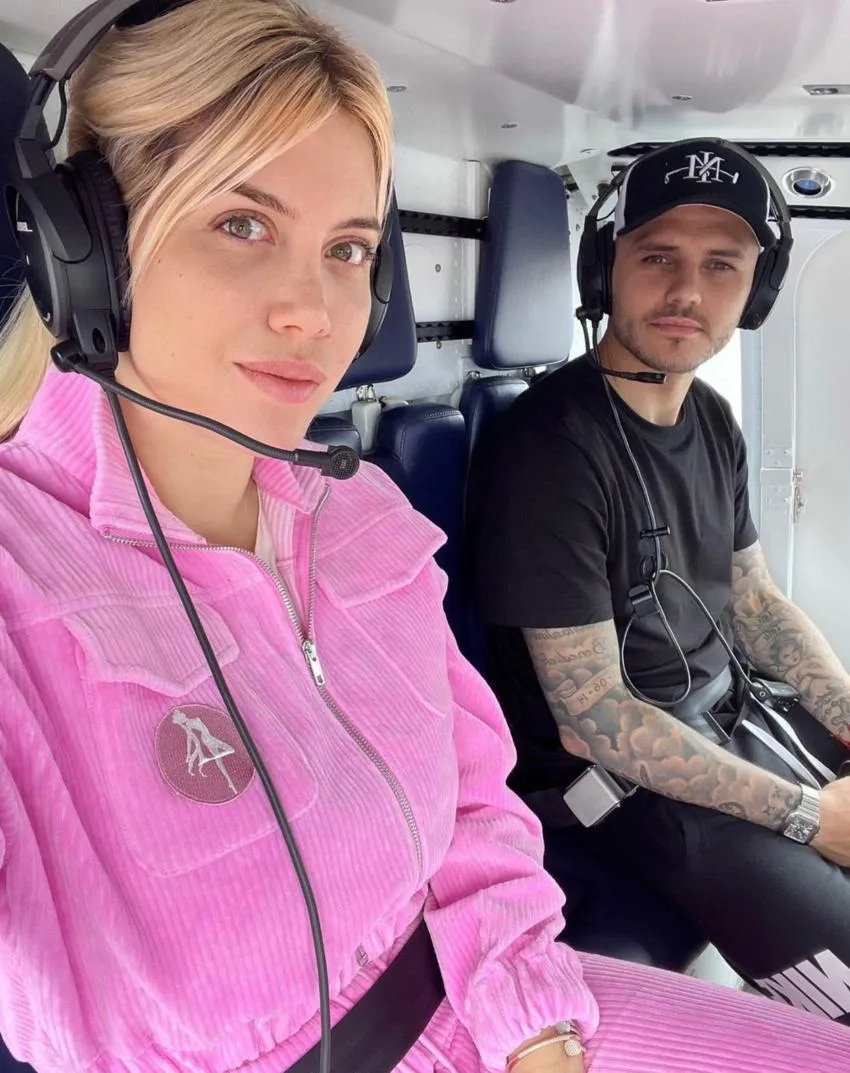 INSTAGRAM: @wanda_nara Icardi y Wanda en un viaje de vacaciones