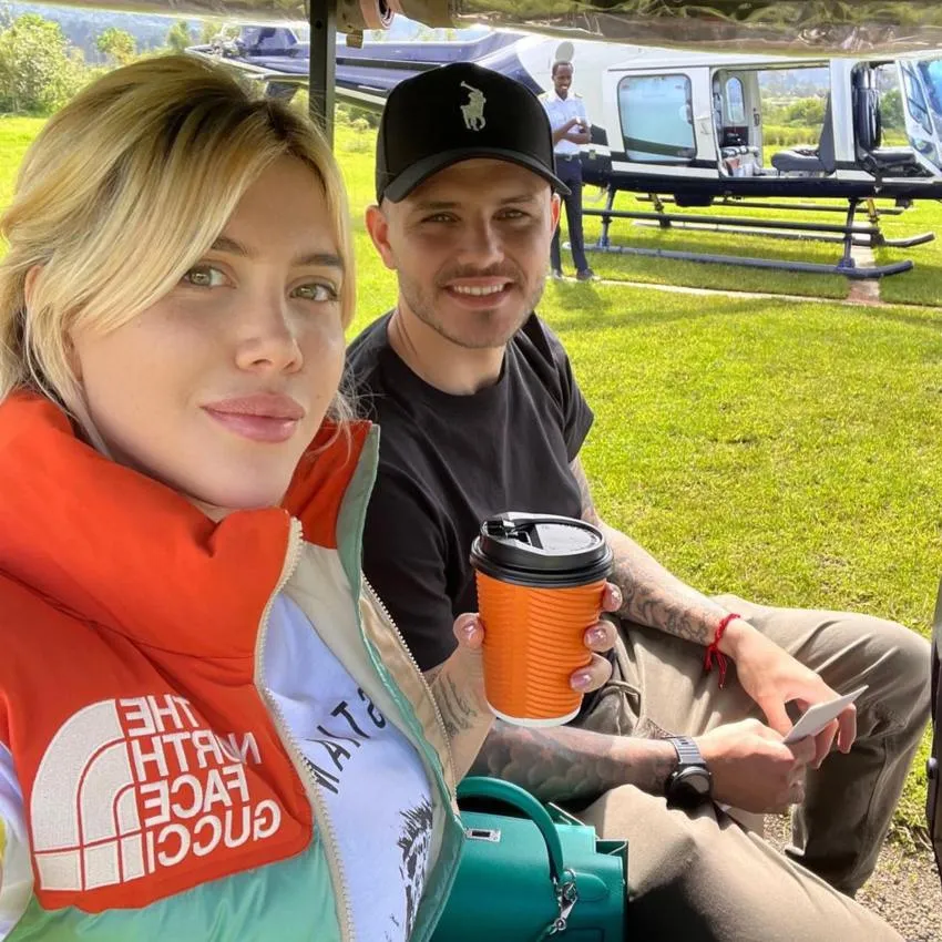 INSTAGRAM: @wanda_nara Icardi y Wanda en un viaje de vacaciones