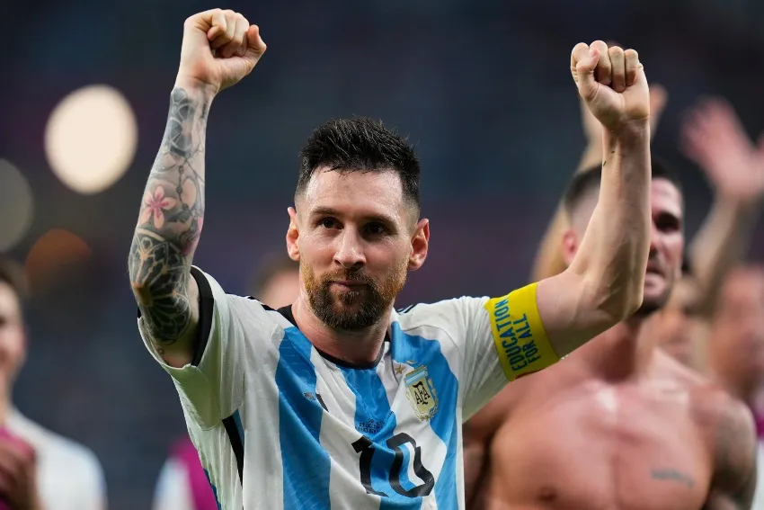 AP Messi en Qatar 2022 con Argentina