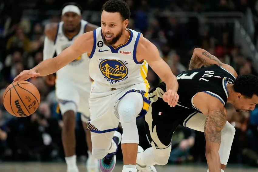 AP Curry en un juego de Golden State