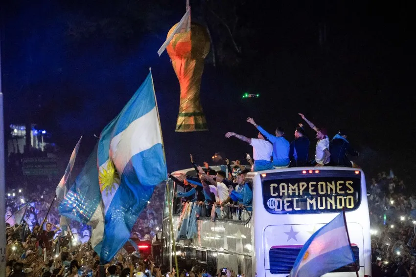 AP Festejos de Argentina en su país