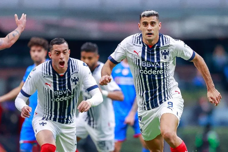 MEXSPORT Germán Berterame en festejo de gol