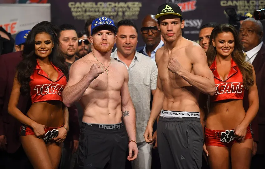 MEXSPORT Canelo y Chávez Jr. en un pesaje