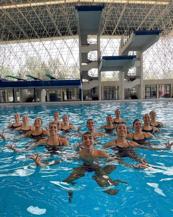 INSTAGRAM @artswimmexico El equipo durante uno de sus entrenamientos en México