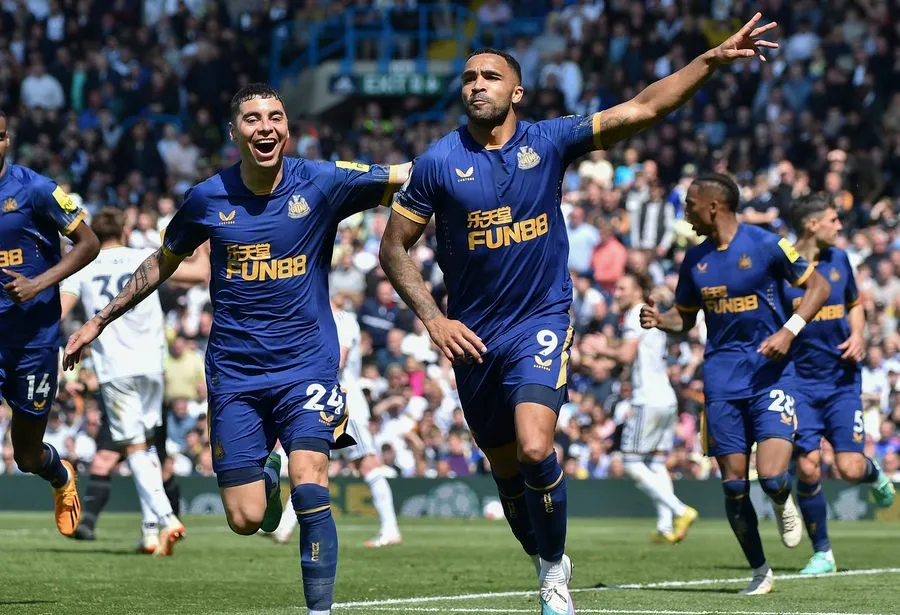 AP Jugadores del Newcastle festejan el gol que les daba la ventaja