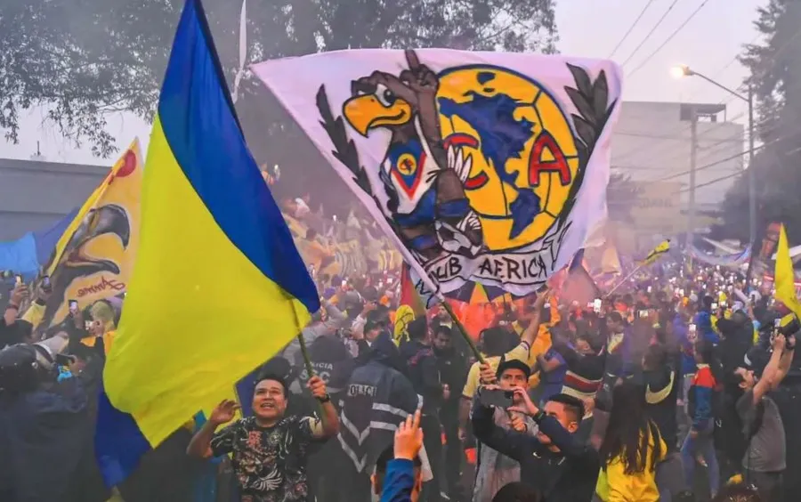 MEXSPORT Afición del América en los alrededores del Estadio Azteca