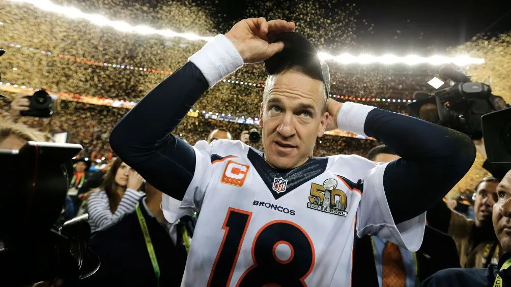 AP Peyton Manning tras ganar el SuperBowl L