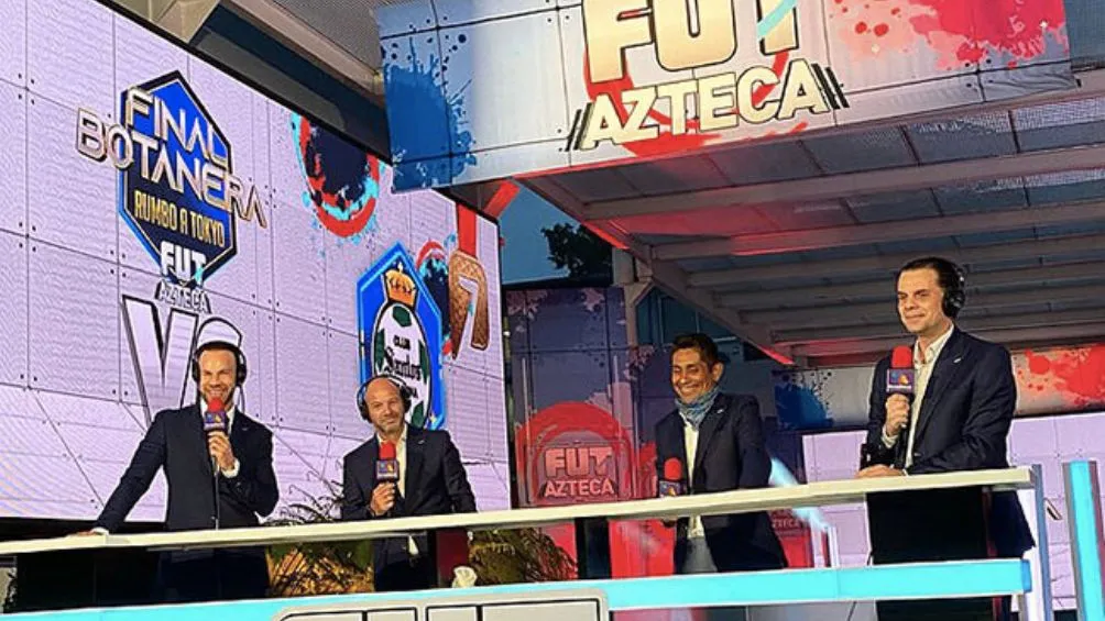 INSTAGRAM: @garciaposti El equipo d eTV Azteca durante una transmisión