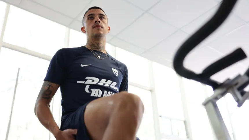 TWITTER: @PumasMX Ergas en su primer día como Universitario