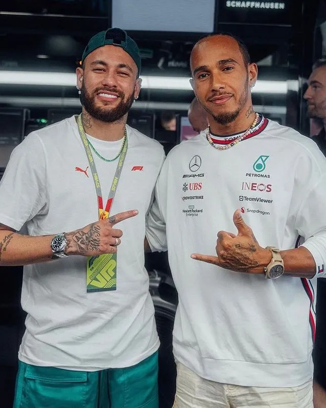 INSTAGRAM: @lewishamilton Lewis Hamilton y Neymar