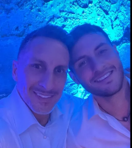 Instagram @christianchaco Chaco y Santi Giménez