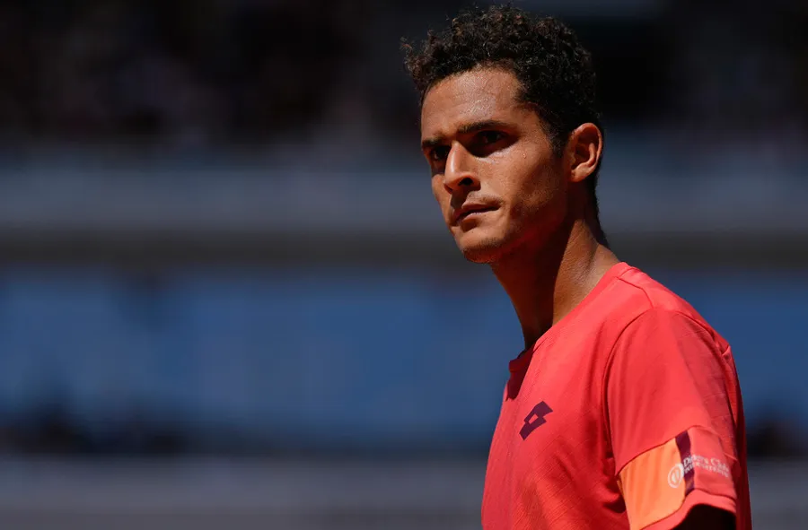 AP Juan Pablo Varillas tras perder ante el serbio