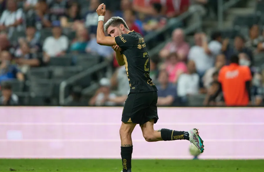 MEXSPORT Del Prete festeja gol ante Monterrey