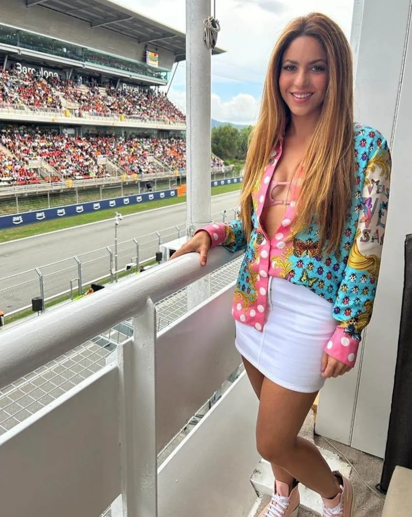 INSTAGRAM: @shakira Shakira en el GP de Barcelona