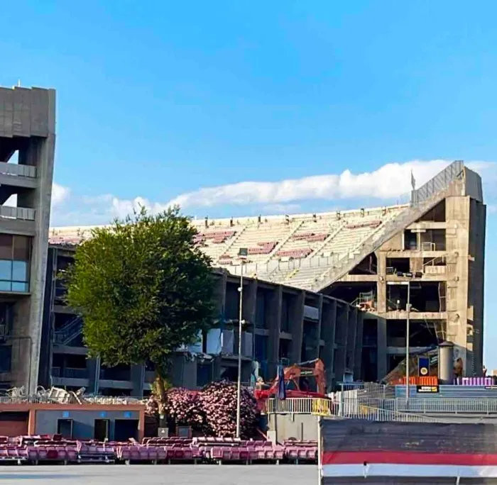 TWITTER @barcatimes Así luce el Spotify Camp Nou actualmente