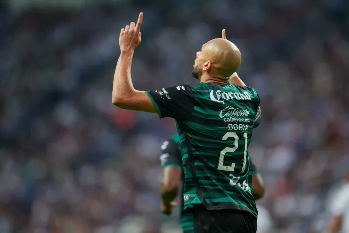 MEXSPORT Matheus Dória durante el Monterrey contra Santos