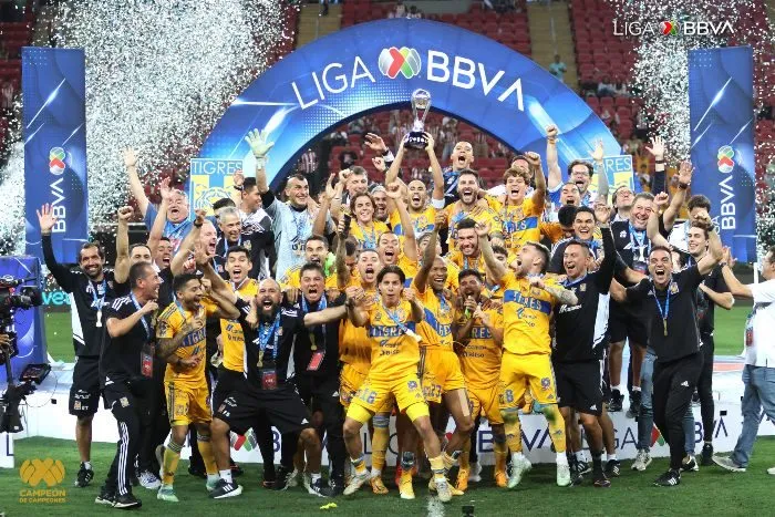 TWITTER @ligabbvamx Tigres campeón del Clausura 2023