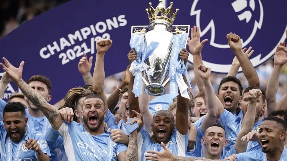 AP Manchester City celebra la Premier League