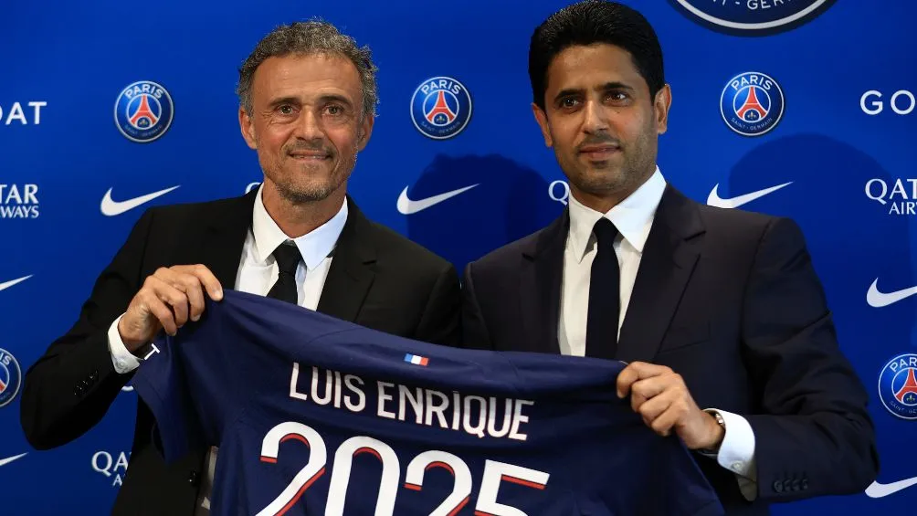 AP Luis Enrique fue anunciado por Nasser Al-Khelaifi