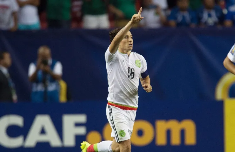 MEXSPORT Andrés Guardado tras anotarle gol a Panamá