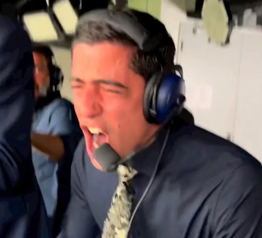 CAPTURA DE PANTALLA: @avacav Andrés Vaca y su narración del gol que significó el título