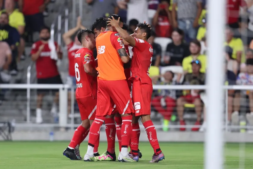 MEXSPORT Toluca en celebración de gol