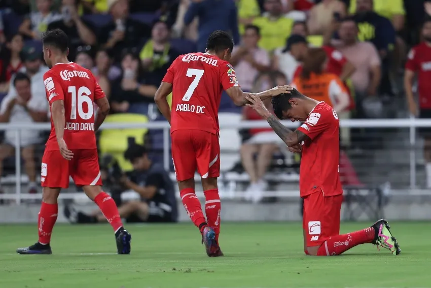 MEXSPORT Toluca en celebración de gol