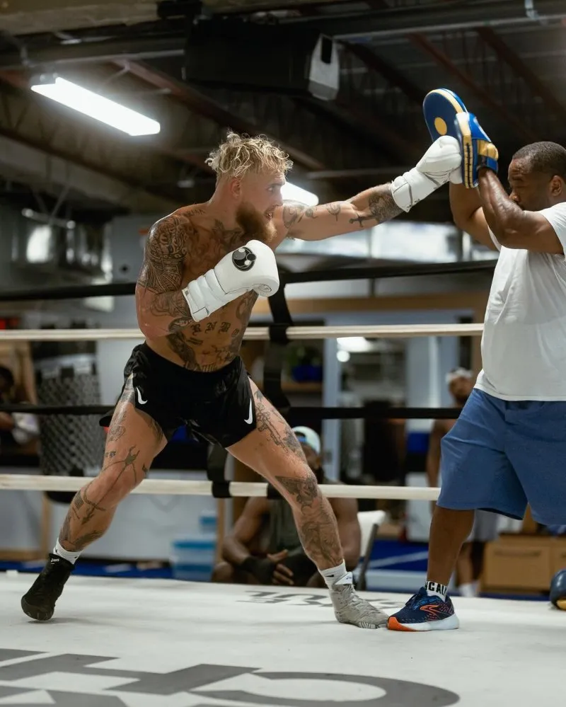 INSTAGRAM @jakepaul Jake Paul durante su entrenamiento
