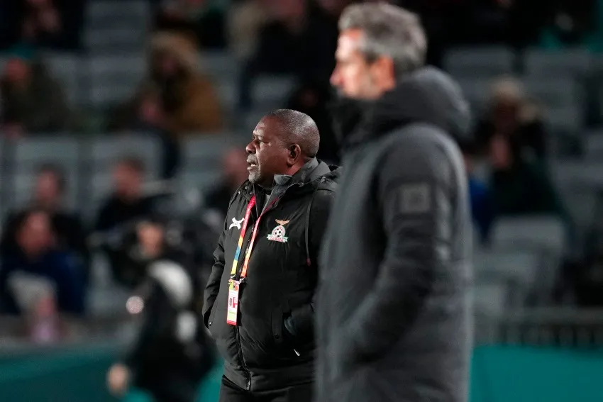 AP Mwape en un partido de Zambia en el Mundial Femenil