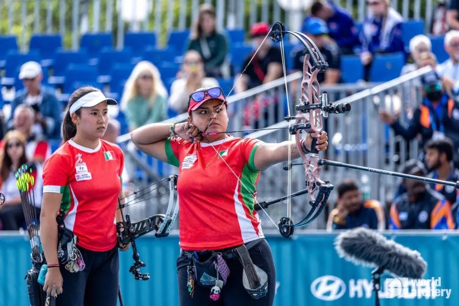 TWITTER: @worldarchery Andrea Becerra en el Mundial de Berlín