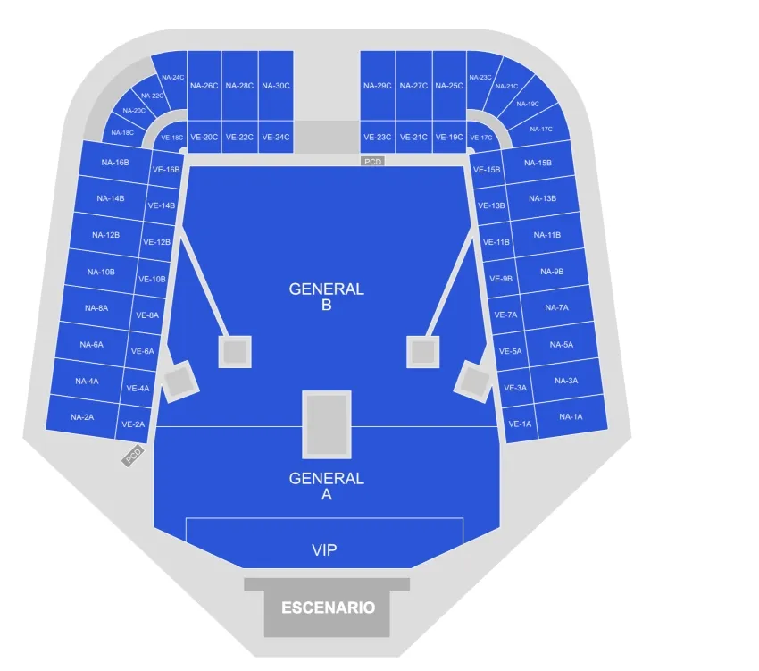 CAPTURA DE PANTALLA DE LA PLATAFORMA TICKETMASTER Disponibilidad de boletos para Peso Pluma en Foro Sol