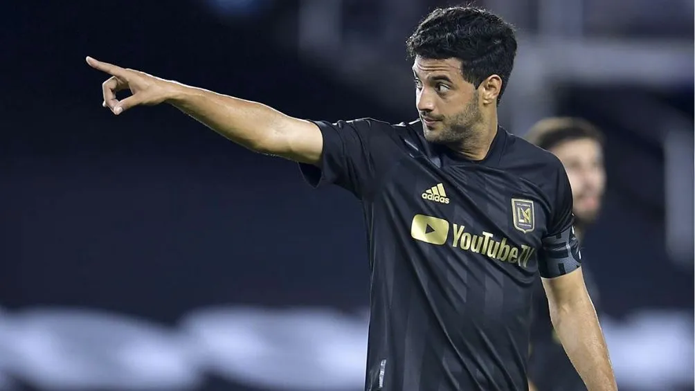 MEXSPORT Carlos Vela durante un partido con el equipo angelino