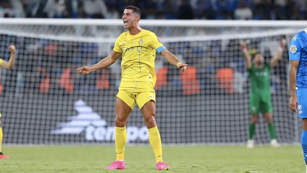 TWITTER: @AlNassrFC Celebración de CR7 con el Al-Nassr