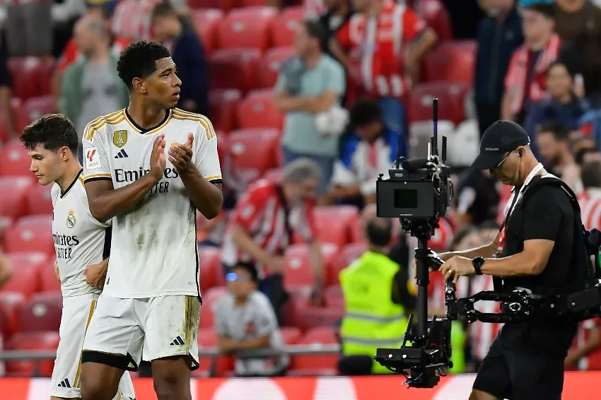 AP Jude Bellingham en su celebración de gol