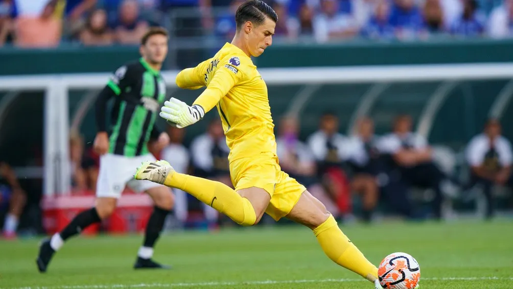 AP Kepa durante un partido con el Chelsea
