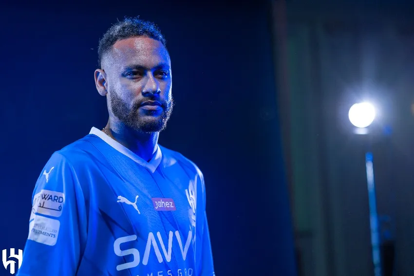 @alhilal Neymar en su anuncio oficial con Al-Hilal