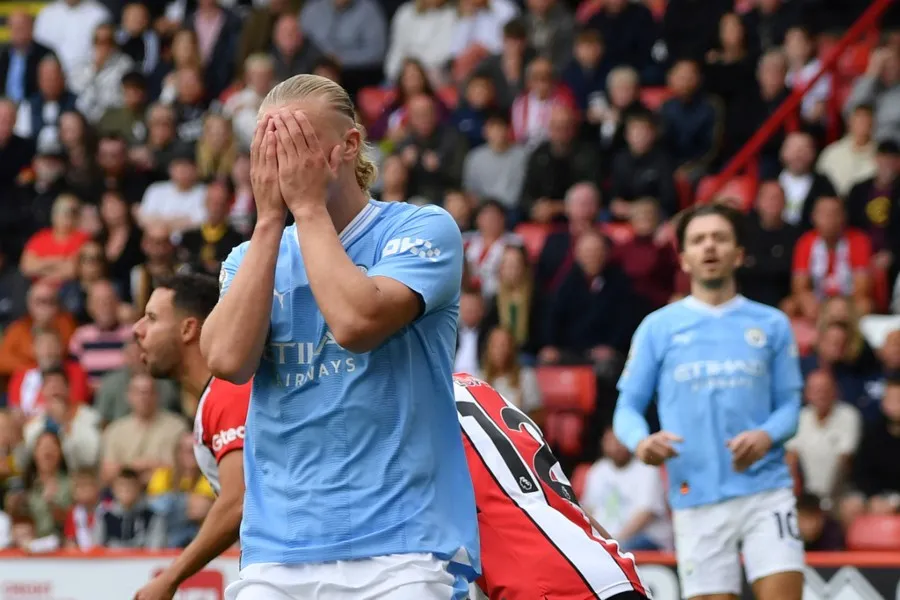 AP Haaland falló un penalti