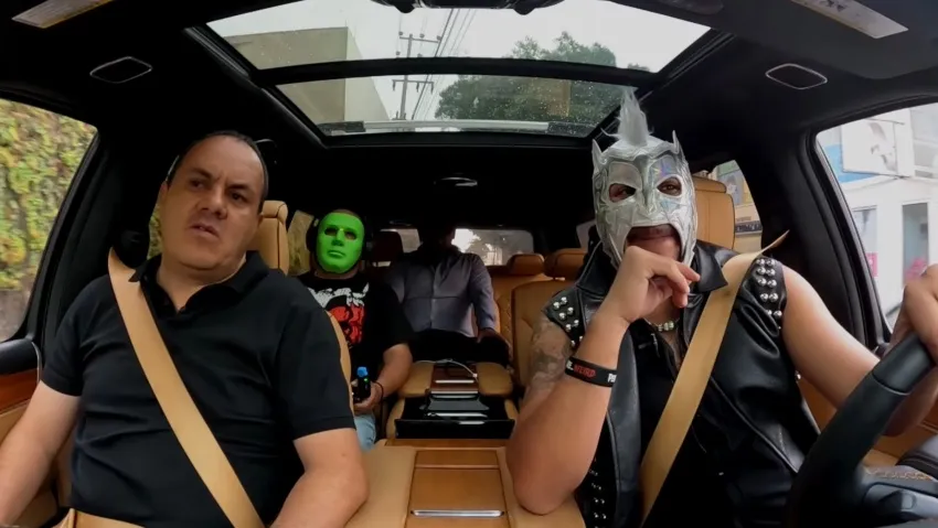 CAPTURA DE PANTALLA: YOUTUBE Momento de la entrevista con el Escorpión Dorado