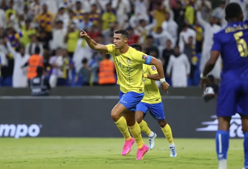 Twitter @AlNassrFC Cristiano Ronaldo festeja un gol