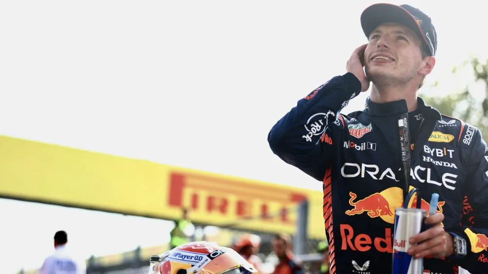 TWITTER: @Max33Verstappen Verstappen después de ganar en Monza