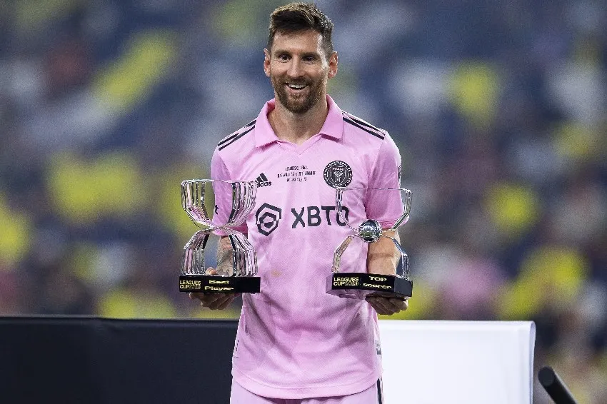 MEXSPORT Messi tras ganar la Leagues Cup con Inter Miami