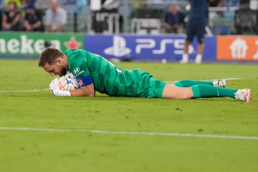 AP Oblak en la Champions con el Atleti