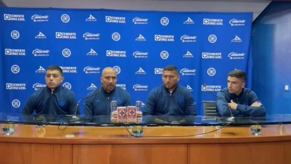 FOTO TOMADA DEL VIDEO Imágenes de la conferencia de Cruz Azul