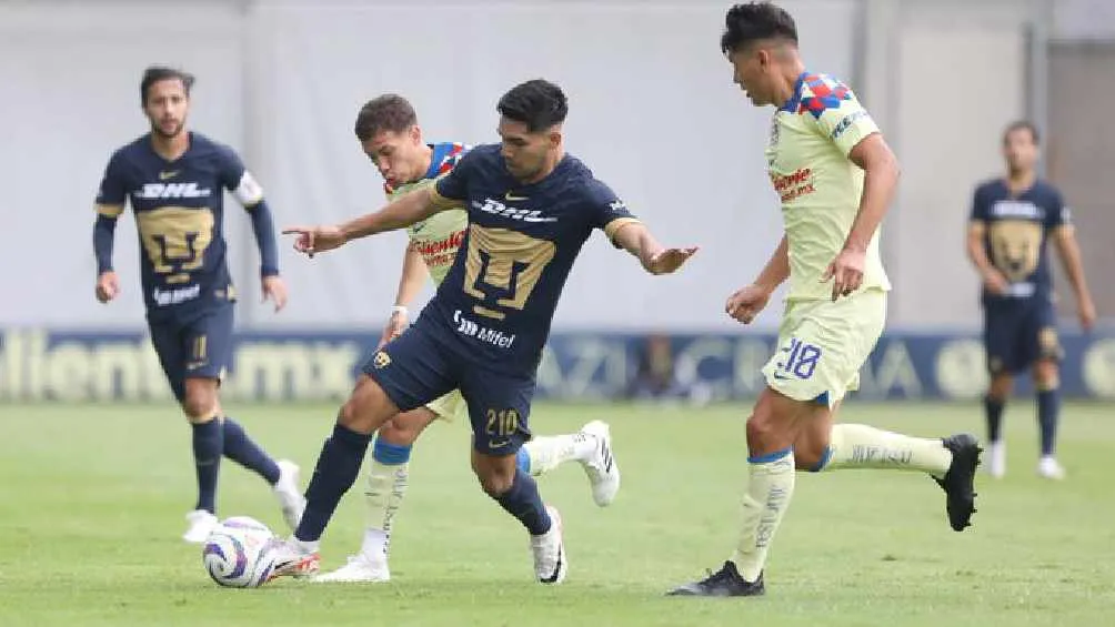 TWITTER @PumasMXCantera Los azulcremas apreovecharon una expulsión