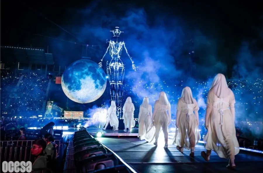 INSTAGRAM: @ocesa Espectacular escenografía para el concierto